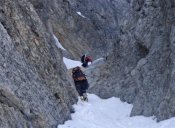 Ete y Victor en la entrada del corredor